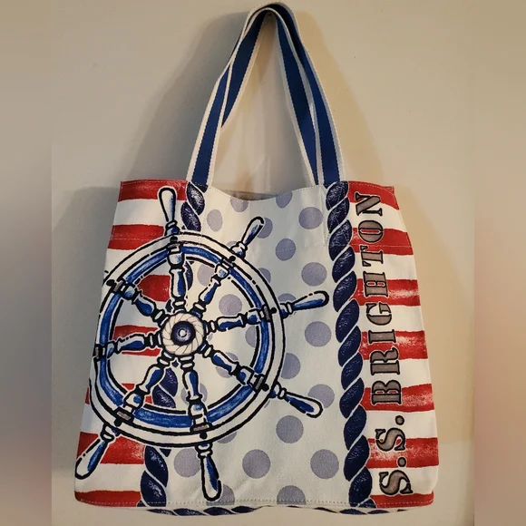 BRIGHTON SS BRIGHTON Nautical red, white & blue tote bag - Picture 2 of 7